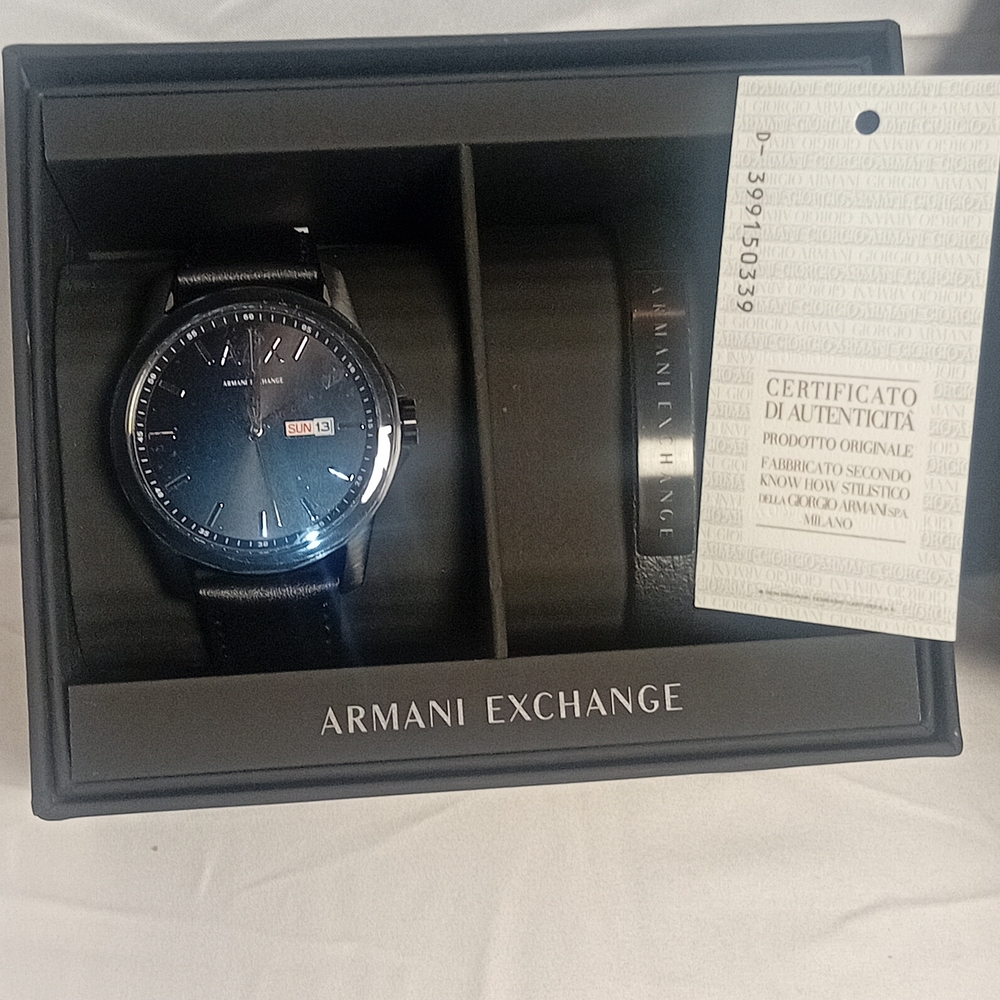 Armani Exchange Black Watch with Modern Design